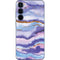 Blue Violet Watercolor Geode Galaxy A55 5G Skin